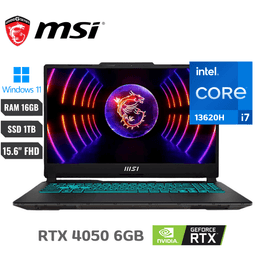 LAPTOP MSI 15 INTEL CORE I7 13620H 16GB RAM 1TB SSD NVIDIA RTX 4050 6GB 15.6″