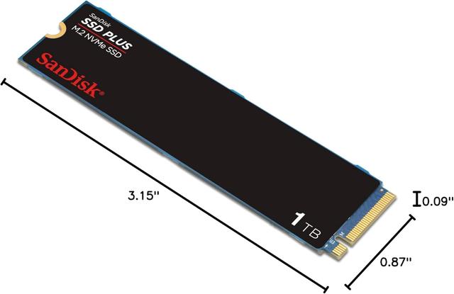DISCO SDD SANDISK 1TB Plus M.2 NVMe PCIe Gen. 3.0 Internal