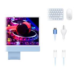 APPLE IMAC AIO M4 24GB 1TB-SSD 24INCH BT WIFI CAM. IOS BLUE