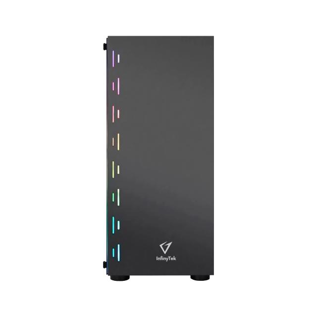 CASE INFINYTEK GAMER PRO-3306 BLACK 4 VENTILADORES ARGB SIN PS BLACK