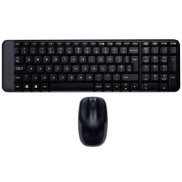TECLADO-MOUSE COMBO LOGITECH NEGRO MK220 WIRELESS COMPACTO
