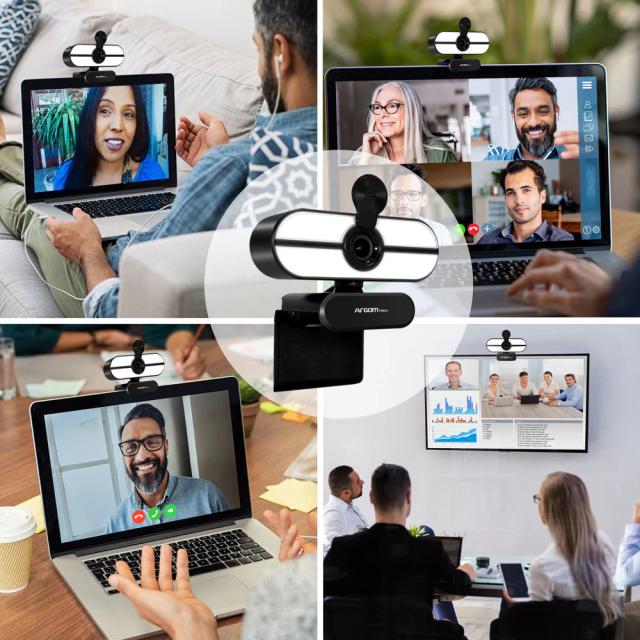 WEB CAM ARGOM FULL HD 1080P WITH MICROPHONE - LED CAM45