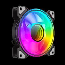 Kit Ventiladores PC GAMEMAX DRH400 4 FAN120mm Luces ARGB de doble anillo