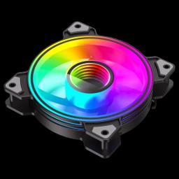 Kit Ventiladores PC GAMEMAX DRH400 4 FAN120mm Luces ARGB de doble anillo