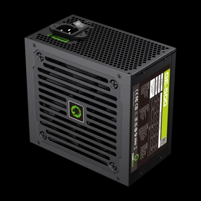 Fuente de Poder GAMEMAX GE-500 BK 500Watts Alta eficiencia 80+ 12CM Ventilador ATX