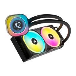 COOLER CORSAIR ICUE LINK H100I LCD LIQUID CPU 240MM QX120 RGB INTEL-1700 AMD-AM5