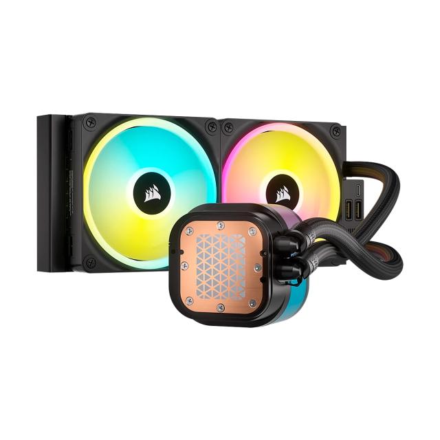 COOLER CORSAIR ICUE LINK H100I LCD LIQUID CPU 240MM QX120 RGB INTEL-1700 AMD-AM5