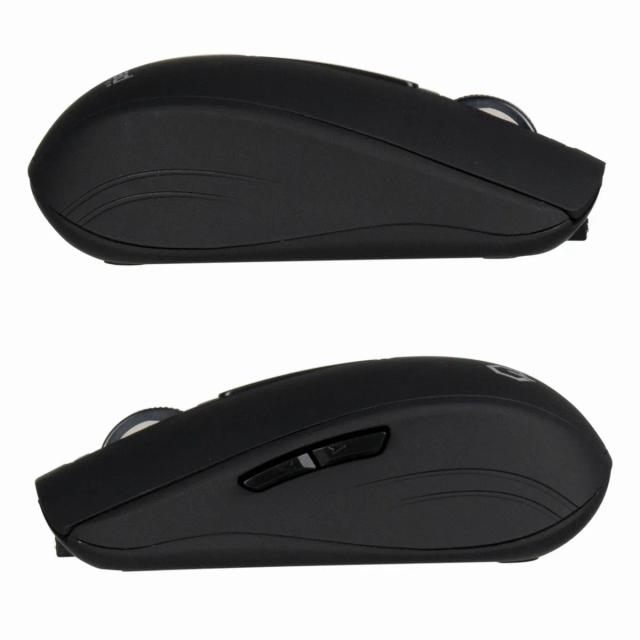 MOUSE QUASAD QM-850 LD WIRELESS RECARGABLE USB NEGRO