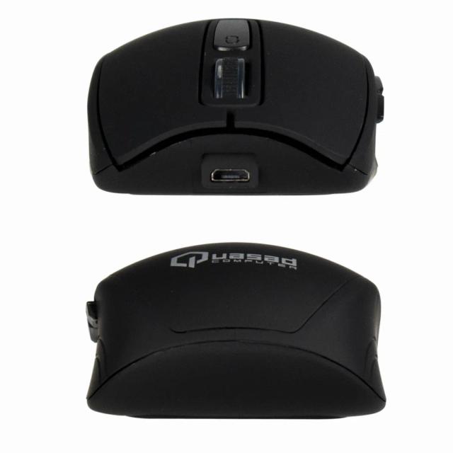 MOUSE QUASAD QM-850 LD WIRELESS RECARGABLE USB NEGRO