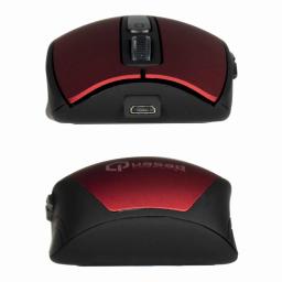MOUSE QUASAD QM-850 LD WIRELESS RECARGABLE USB RED