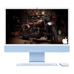 APPLE IMAC AIO M4 16GB 256GB-SSD 24INCH BT WIFI CAM. IOS BLUE