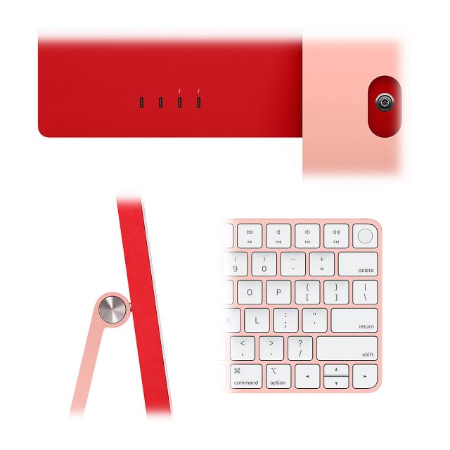 COP. APPLE IMAC AIO M3 8GB 512GB-SSD 24Inch. 4.5K CAM. WIFI BT 2USB-C MACOS Pink