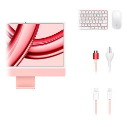 COP. APPLE IMAC AIO M3 8GB 512GB-SSD 24Inch. 4.5K CAM. WIFI BT 2USB-C MACOS Pink