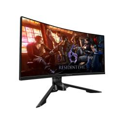 MON. ASROCK PG34WQ15R3A PHANTOM CURVED GAMING 34Inch 3440x1440-165Hz 2HDMI DP Black