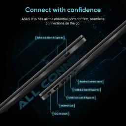 ASUS Gaming V16 Intel® Core™ 7 240H 16GB DDR5 1TB SSD RTX™ 5050 8GB GDDR7 16.0" 144Hz 