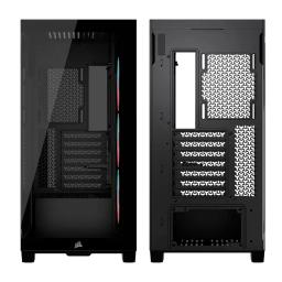 CASE CORSAIR ATX 3500X LX-R RGB iCUE LINK Panoramic Glass 2USB3.2 HD-Audio Mid-Tower Black
