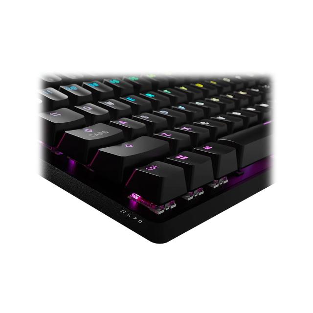 TECLADO CORSAIR K70 CORE MECANICO WIRED FOR GAMING RGB SP Black
