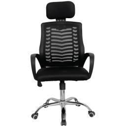 Silla de Oficina Ergonómica Apoya cabeza Airmesh Espaldar de malla Altura regulable Rotación 360°