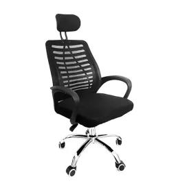 Silla de Oficina Ergonómica Apoya cabeza mesh Espaldar de malla Altura regulable Rotación 360°