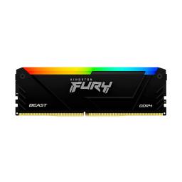 RAM DIMM KINGSTON FURY 16GB 3200MHZ DDR4 CL16 NON ECC RGB 1.35V BLACK