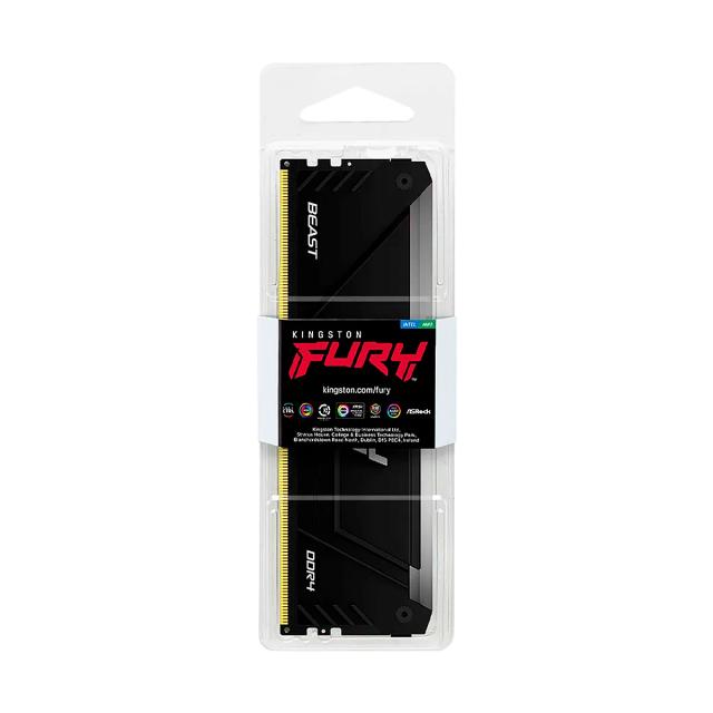 RAM DIMM KINGSTON FURY 16GB 3200MHZ DDR4 CL16 NON ECC RGB 1.35V BLACK