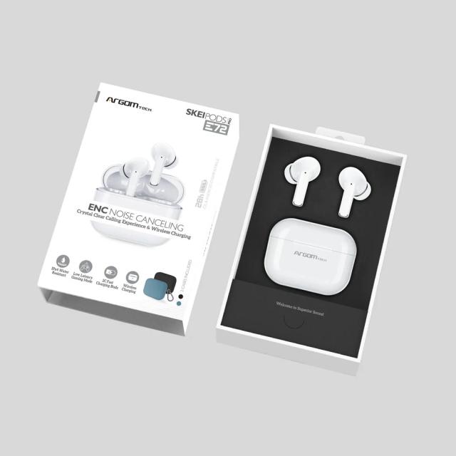 Auriculares inalámbricos estéreo Bluetooth SkeiPods E72 con cancelación de ruido ENC
