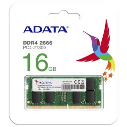 MEMORIA RAM ADATA 16GB PC-2666 DDR4 SINGLE TRAY SO-DIMM2666X816GBI