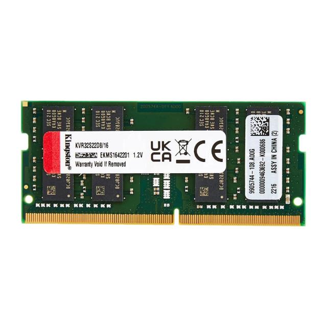 Memoria RAM KINGSTON P/Laptop 16GB DDR4-3200MHz / CL22 260-Pin SODIMM